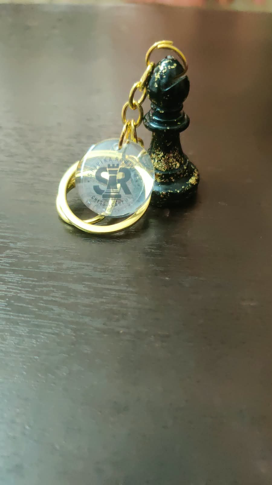 SRCA Bishop Chess Piece Black Sparkle Baghanging - image 3