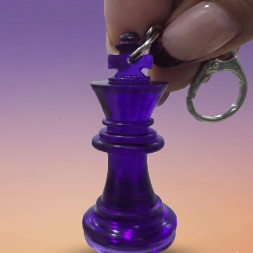 SRCA Dark Purple King Chess Piece Baghanging Chess Theme