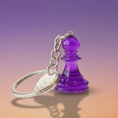 SRCA Dark Purple Pawn Metal Baghanging