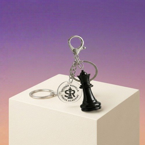 SRCA Black Metal Resin Charming Baghanging Keychain