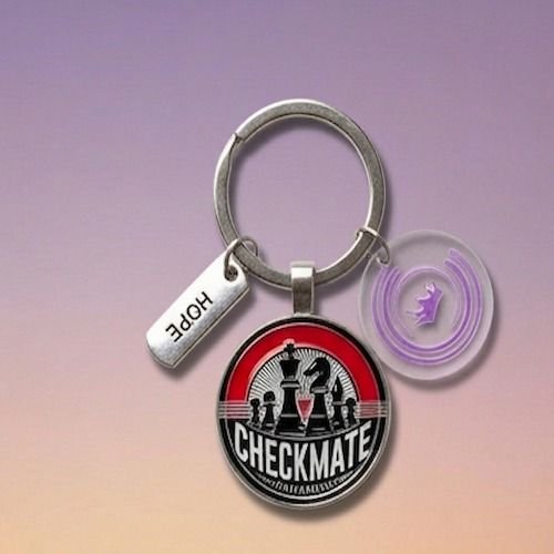 SRCA Chess Checkmate Metal Customized Keychain
